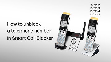 Unblock a telephone number in Smart Call Blocker - VTech IS8121