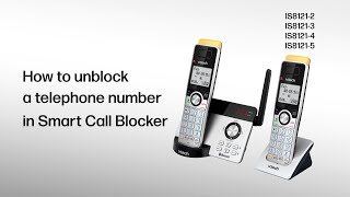 Unblock a telephone number in Smart Call Blocker - VTech IS8121