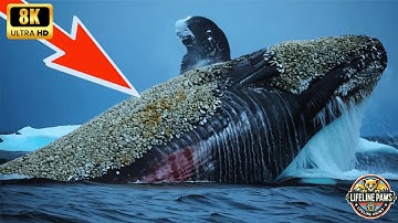 Injured Humpback Whale Covered in Barnacles Rescued by Heroic Team