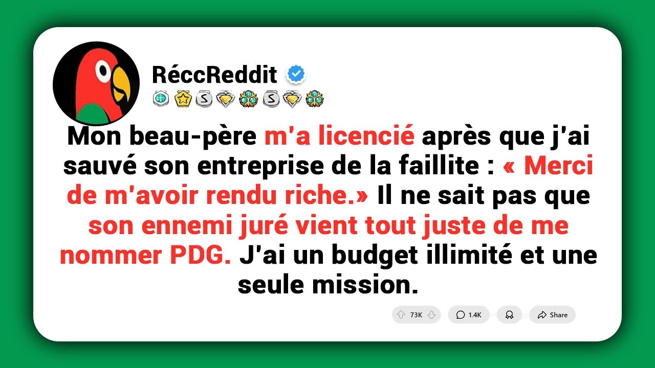 Mon beau-père m’a licencié après que j’ai sauvé son entreprise de la faillite. « Merci de m’avoir