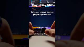 Day In My File. Computer Science Student Preparing For Exams Next Week