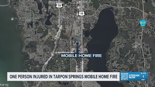 One person was injured in a Tarpon Springs Mobile Home fire