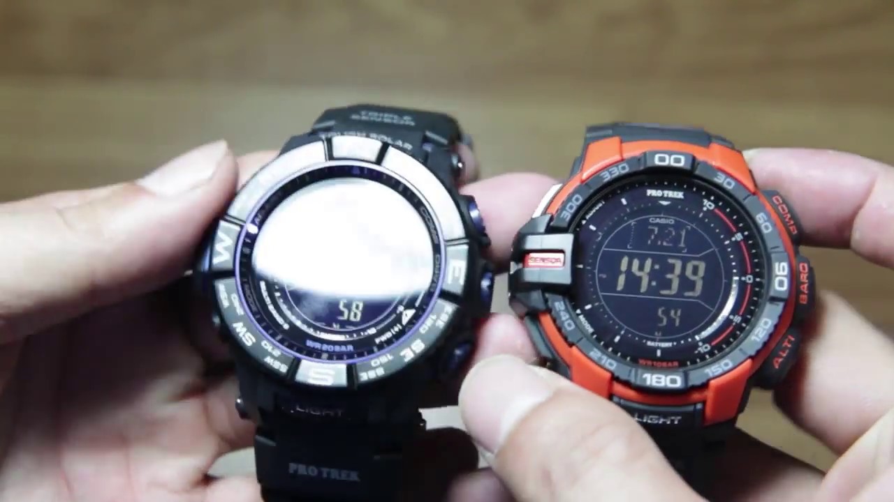 Head To Head Casio Protrek Prg 270 4 Vs Casio Protrek Prw 3500y 1 Youtube