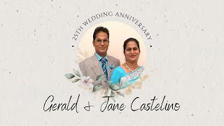 25 Wedding Anniversary  Gerald & Jane Castelino