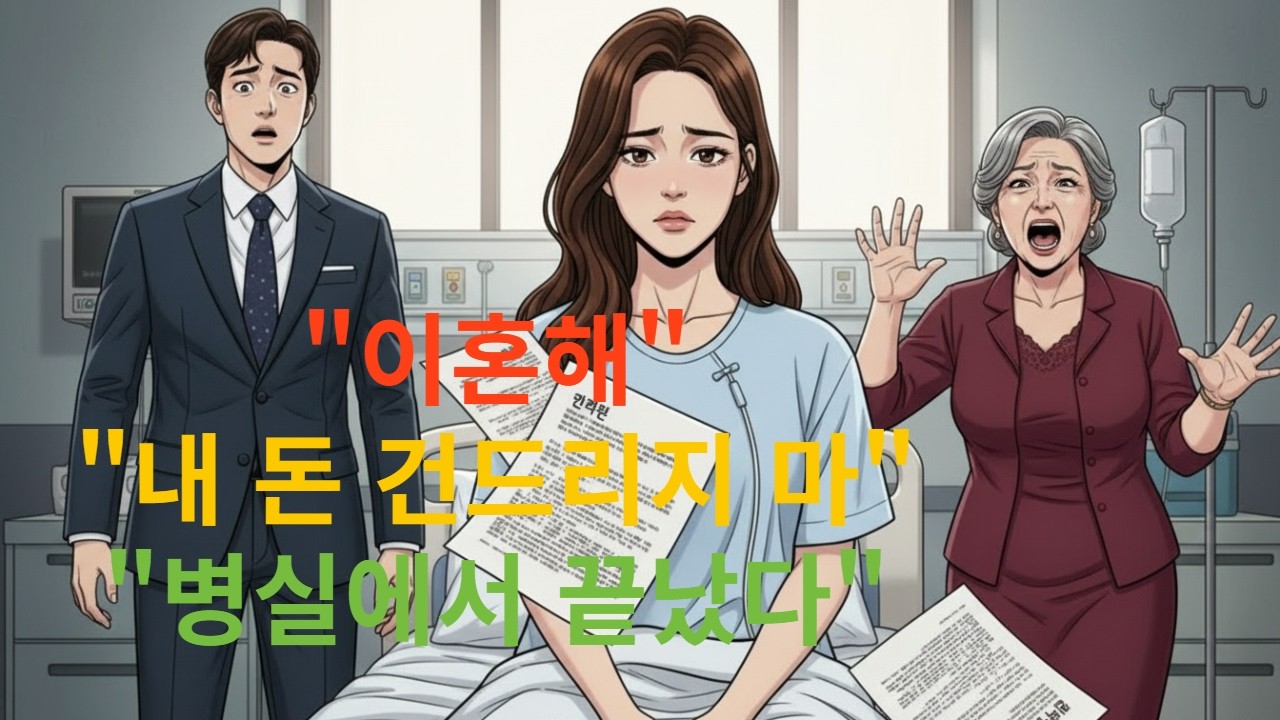내 적금 5천으로 시누이 결혼? 병원비 아깝다는 남편에게 이혼서류 던졌다 