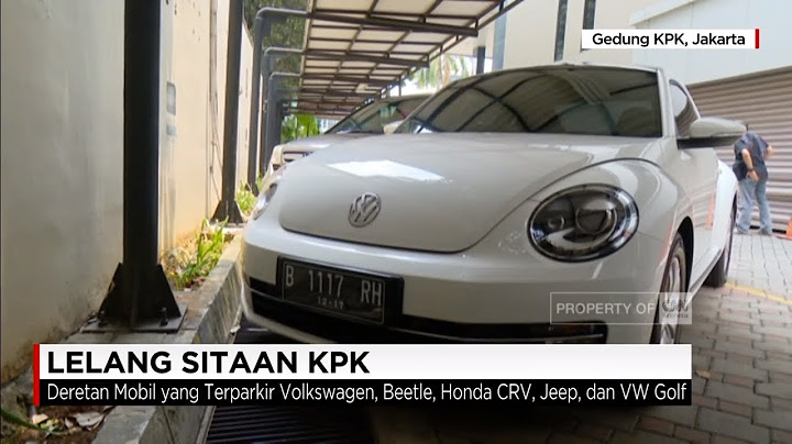 KPK Lelang Barang Sitaan, Mobil Mewah Dijual, VW Beetle, CRV, HRV, dll