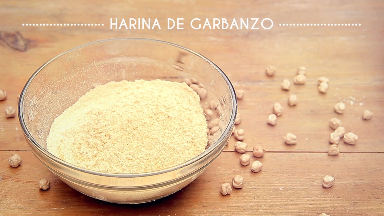 HARINA DE GARBANZOS CASERA Cómo preparar harina de garbanzos en