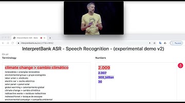 Automatic speech recognition with terms - A demo