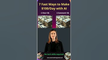 Make $100 per Day with only AI...Step by step Guide #monkey #motivation  #duet #motivation #makeup