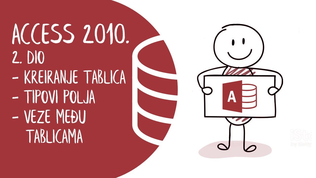 Update Access 2010 - 2. dio ( Kreiranje tablica, tipovi polja i veze među tablicama )