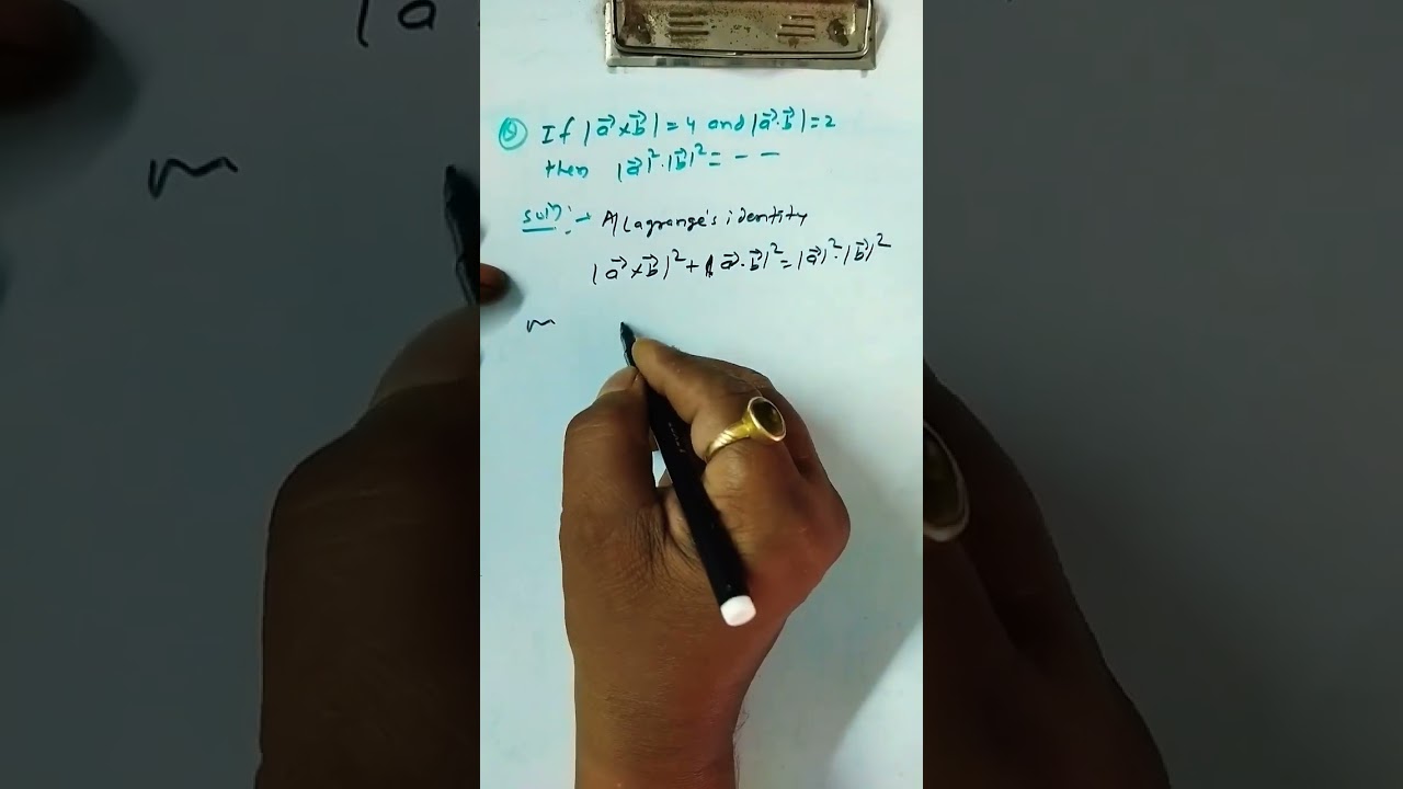 Mixed problems on dot & cross product (vector) 