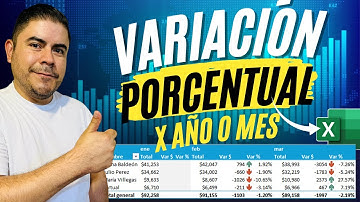 Obtener la Variación porcentual y Diferencia entre meses o  años, usando Tablas dinámicas en Excel