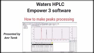 Empower 3 software waters HPLC "How to make peaks processing" screenshot 4