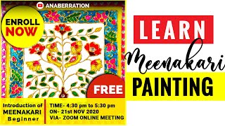 #shorts Free Meenakari folk painting workshop | class on 21st Nov, 4:30 pm to 5:30 pm | JOIN NOW |