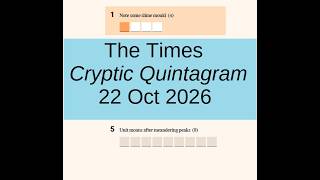 The Times Cryptic Quintagram 2712