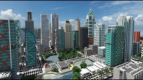 2023 Minecraft City with only one command block