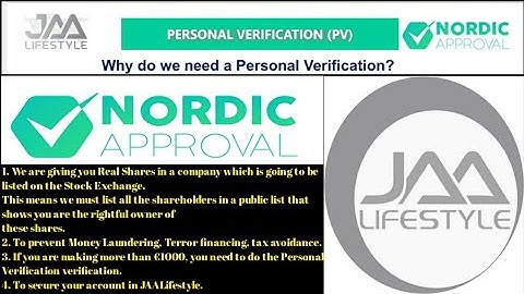 JAALIFESTYLE, Why do we need a Personal Verification? | jaa lifestyle 2021 |