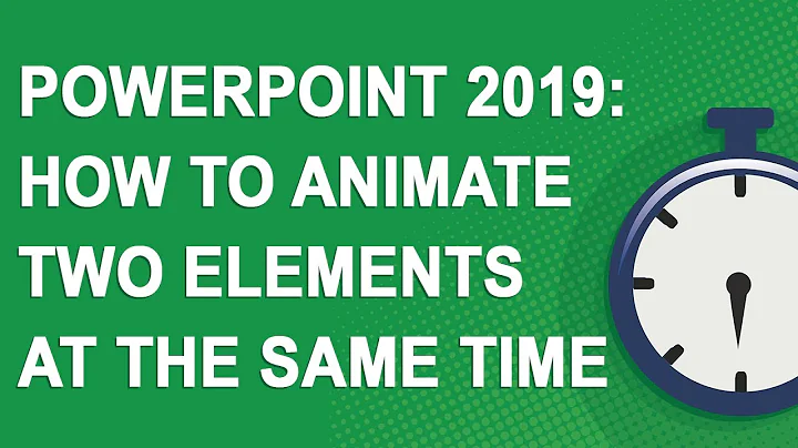 PowerPoint 2019: How to animate two elements at the same time (2020)