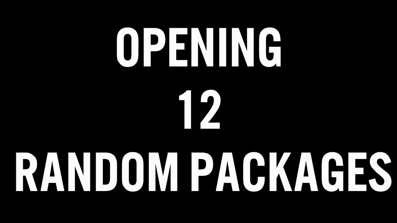 Opening 12 random packages