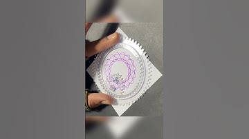 Simple Spirograph design ASMR Satisfying #spirograph #shortvideo #art #ytshorts #design #drawing