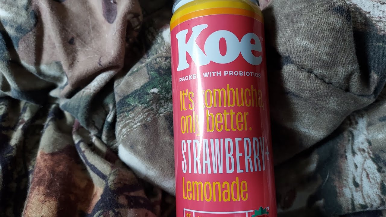 Koe Strawberry + Lemonade Kombucha Sip N Review YouTube