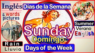 Días de la Semana Inglés Español | Days of the Week English Spanish | ingles gratis | learn english
