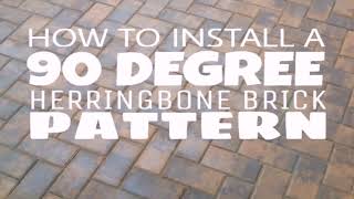 Patio Pavers Herringbone Pattern (see description)
