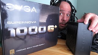 EVGA SuperNOVA 1000 G+ 80 Plus Gold 1000Watt Power Supply Unboxing And Install