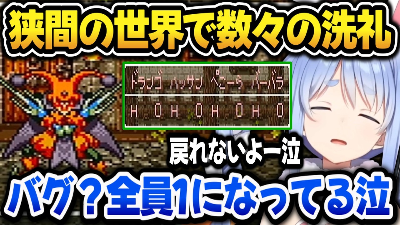 【ドラクエ6】狭間の世界で数々の洗礼を受けて泣き出すぺこらｗ【ホロライブ切り抜き/兎田ぺこら】