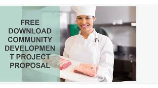 DOWNLOAD FREE COMMUNITY DEVELOPMENT PROJECT PROPOSAL