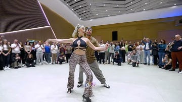 Willy & Jessy SALSA ON2 footwork & partner work  demo  ⁨@BtoBBachataDanceFestival  26-29 Sept 2025