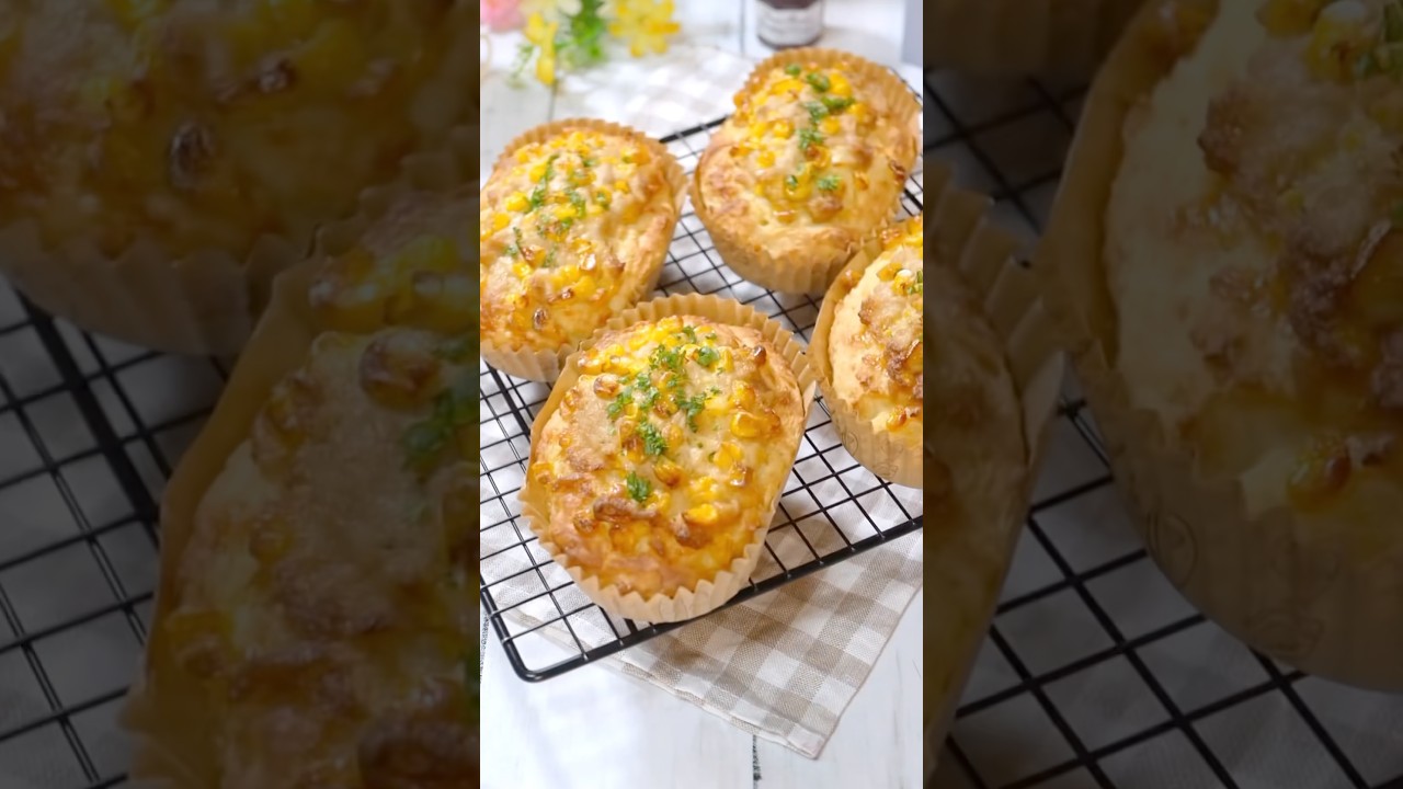 ホットケーキミックスと豆腐で作るツナマヨコーンパン #簡単レシピ #料理 #cooking