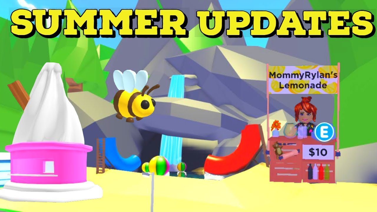 Adopt Me Summer Updates Lemonade Stand New Pet More Youtube - roblox adopt me limonade