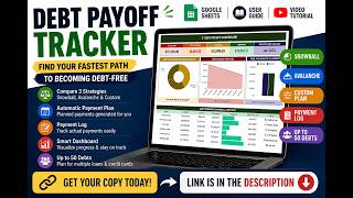Debt Payoff Tracker Google Sheets | Snowball, Avalanche & Custom Strategies
