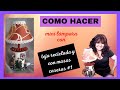 COMO hacer una MINI LAMPARA con TEJA RECICLADA Y MASAS CASERAS   PARTE # 1