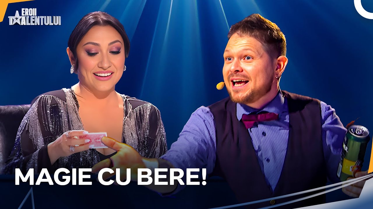 Magia Extravagantă Cu O Doză de Bere! | Romanii au Talent