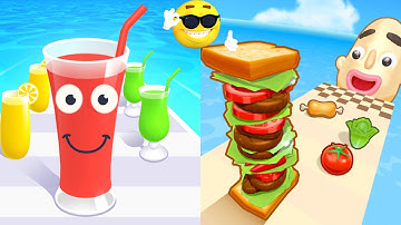 Juice Run Game | Play All Levels Gameplay | Android, iOS | Satisfying Mobile Games Level 34 to 38