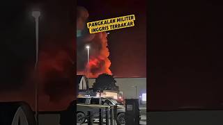 pangkalan militer Inggris terbakar