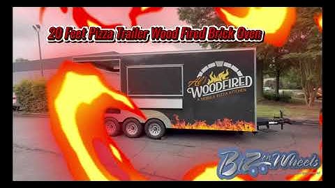 3D Floor Plan ➝ Complete Build | 20ft Wood-Fired Pizza Trailer with Porch