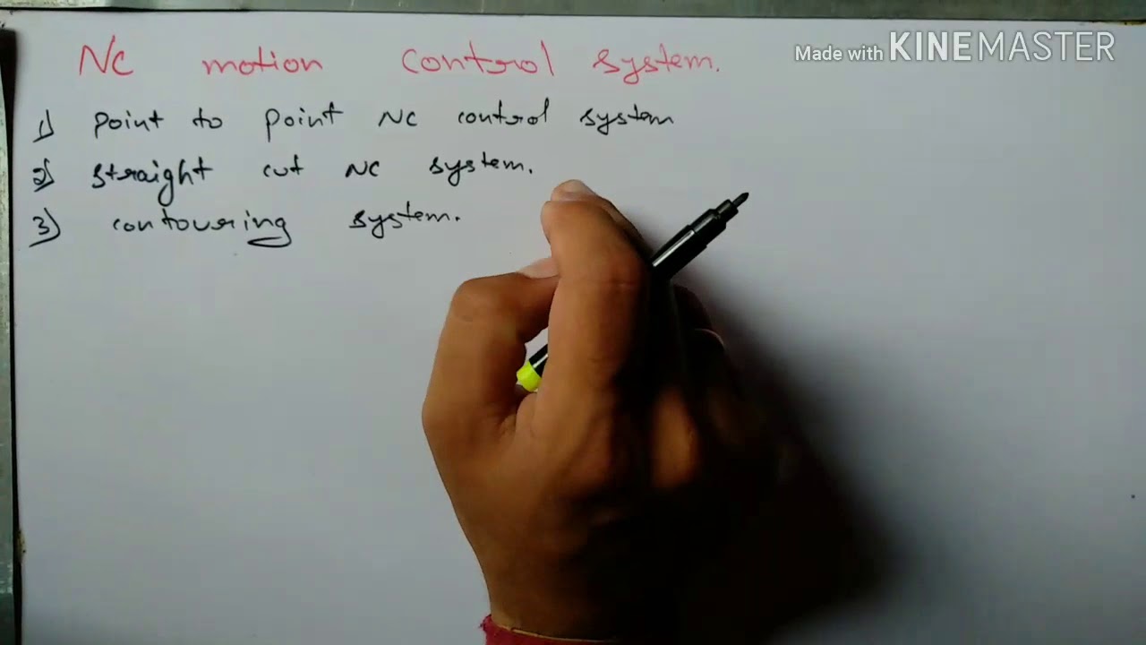 Nc motion control system in hindi,point to point,straight line,countring system