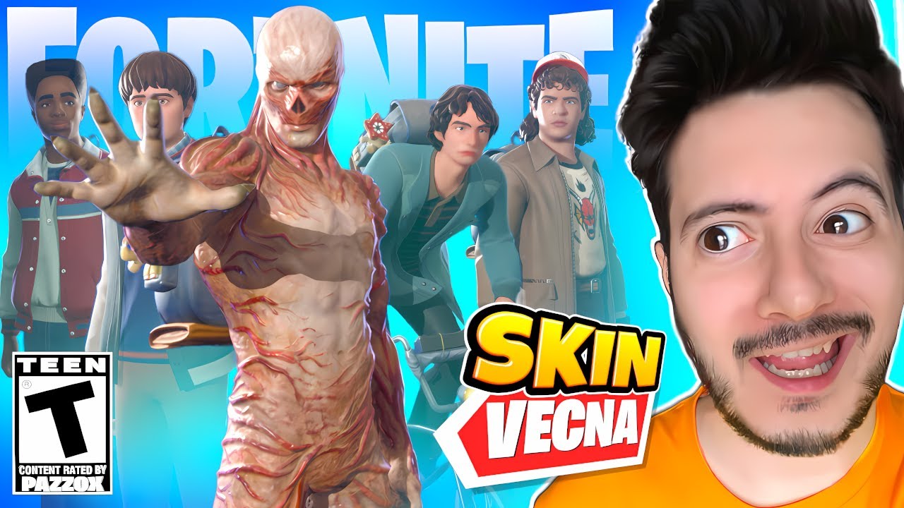 TUTTE LE SKIN DI STRANGER THINGS nel MIO ARMADIETTO su FORTNITE... 😨