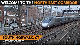 Norwalk (SoNo Tower), Connecticut, USA | Virtual Railfan  LIVE !