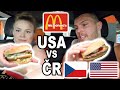 Amerika vs Česko! Kdo má lepší McDonald's? Porovnání Burgerů