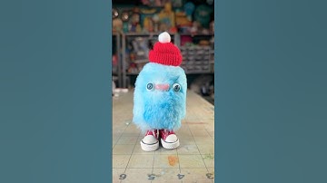 Hairy Blob with Red Shoes