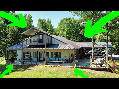 EXTRAORDINARY METAL BUILDING HOME/SHOP ON 100 ACRES! Barndominium Home Tour
