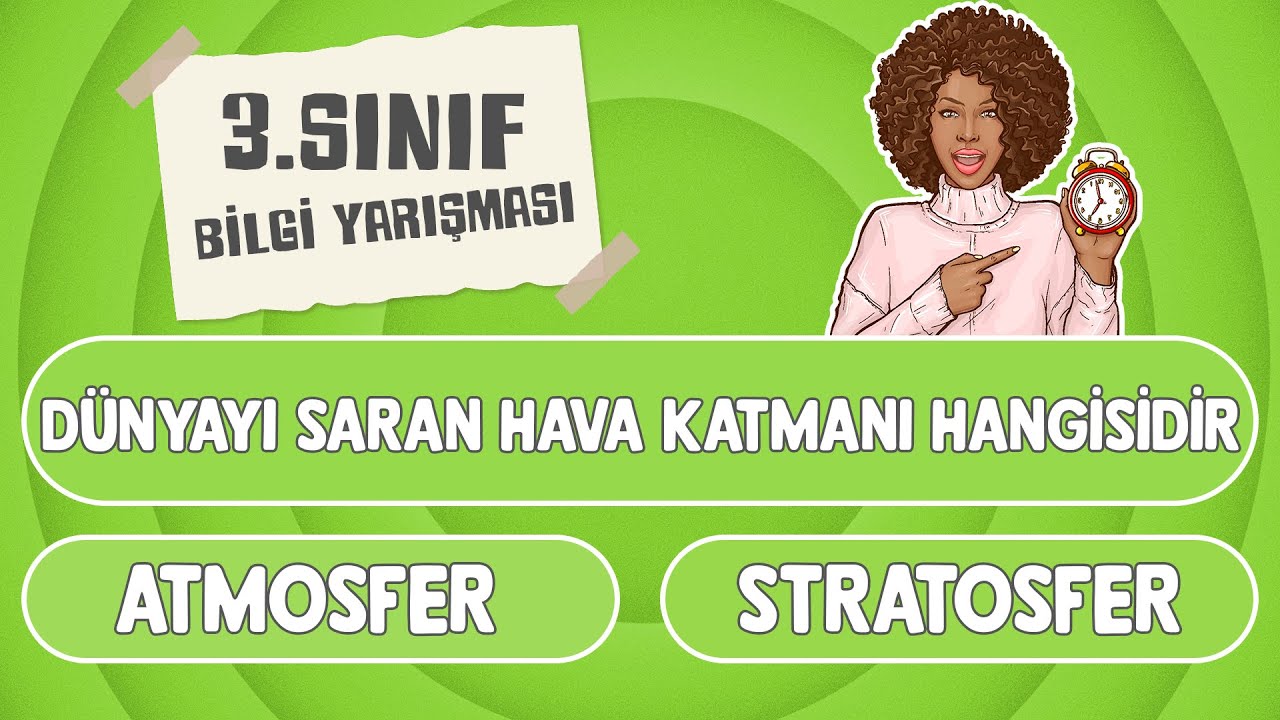 3.SINIFLAR İÇİN BİLGİ YARIŞMASI 🧠 ✍🏼: Fen Bilimleri ve Matematik Testi! | Eğlenceli Bilgi Soruları 🌟