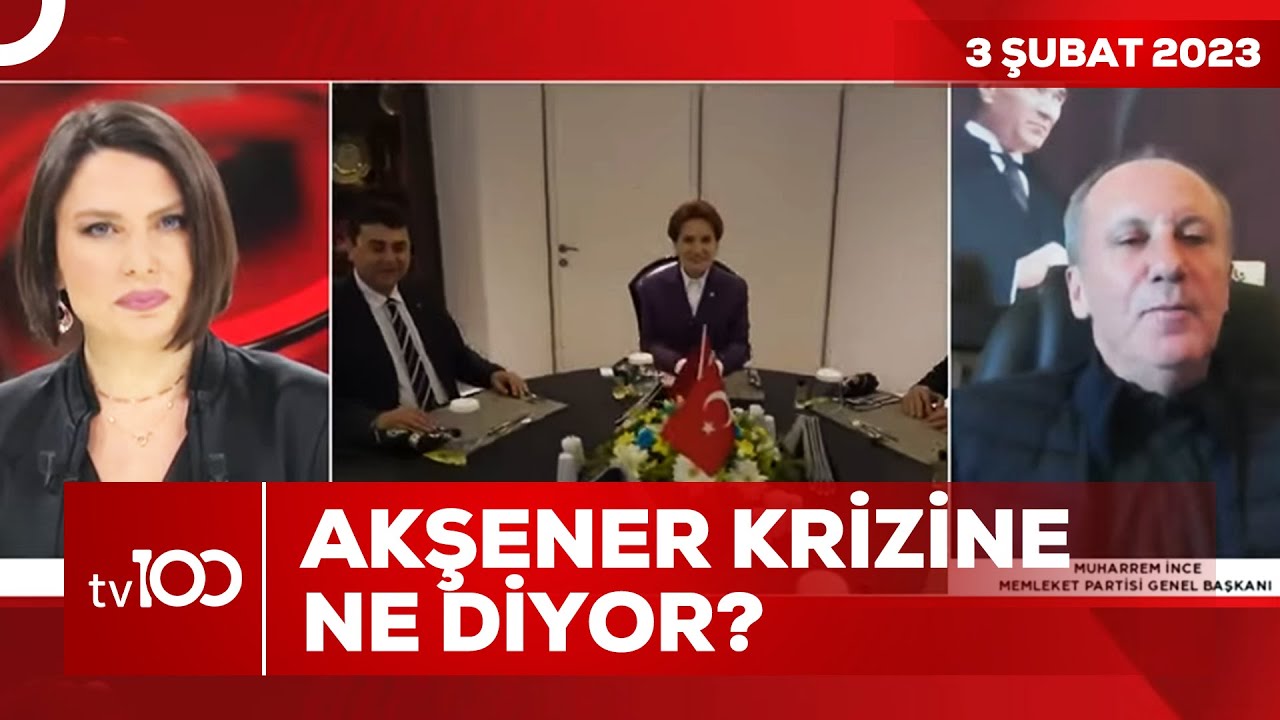 ⁣Muharrem İnce Tv100'e Konuştu! Akşener İle İttifak Yapar Mı? |  Ece Üner ile tv100 Ana Haber