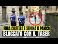 ULTIM'ORA STRANIERO RUBA COLTELLO DAL MACELLAIO E SEMINA IL PANICO. FERMATO CON IL TASER - GENOVA