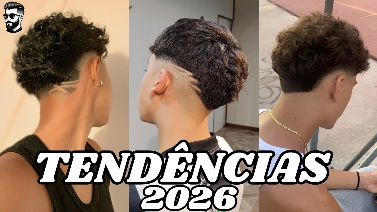 AS TENDÊNCIAS DE CORTE DE CABELO MASCULINO PARA 2026:  CORTE DE CABELO MASCULINO 2026/ CORTES 2026