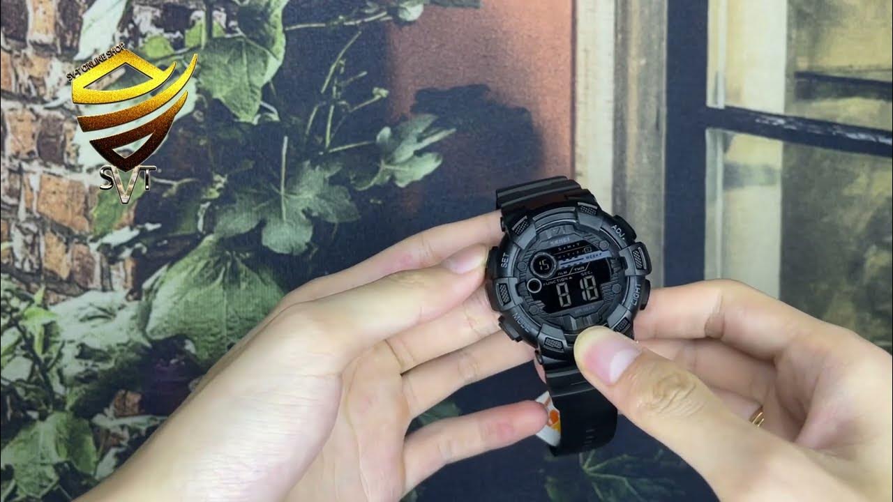 របៀបសារ៉េម៉ោងនៅលើនាឡិកាដៃ original Skmei model 1243 / How to set time